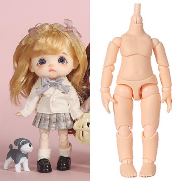 Xingzhi Flexible 13 Ball Jointed Doll Body No Head Kids Toys DIY Milk White White
