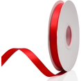 thumbnail image 1 of Cinta de raso de doble cara naranja de 1" x 50 yardas, rollos de cinta de tela de alta densidad de color sólido, ideal para envolver regalos, costura, manualidades, lazos de bricolaje y Navidad, decor, 1 of 4