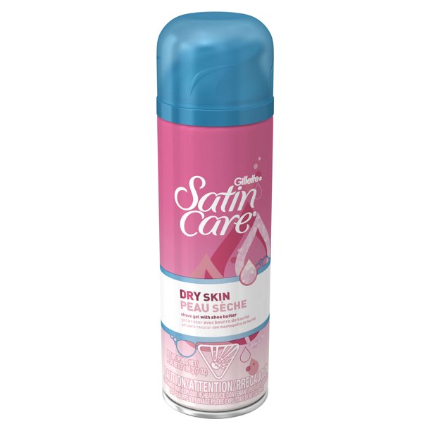 Gillette Satin Care Dry Skin Shave Gel for Women, 7 Oz - Walmart.com
