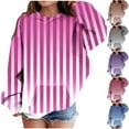 thumbnail image 3 of RXIRUCGD 2024 Mode Vêtements d'Automne pour Filles Chandail à Capuchon Rayés Décontractés Manches Longues Col Rond Chandail Ample avec Poche, Chandail Rouge pour Filles Taille 11-12 Ans, 3 of 3