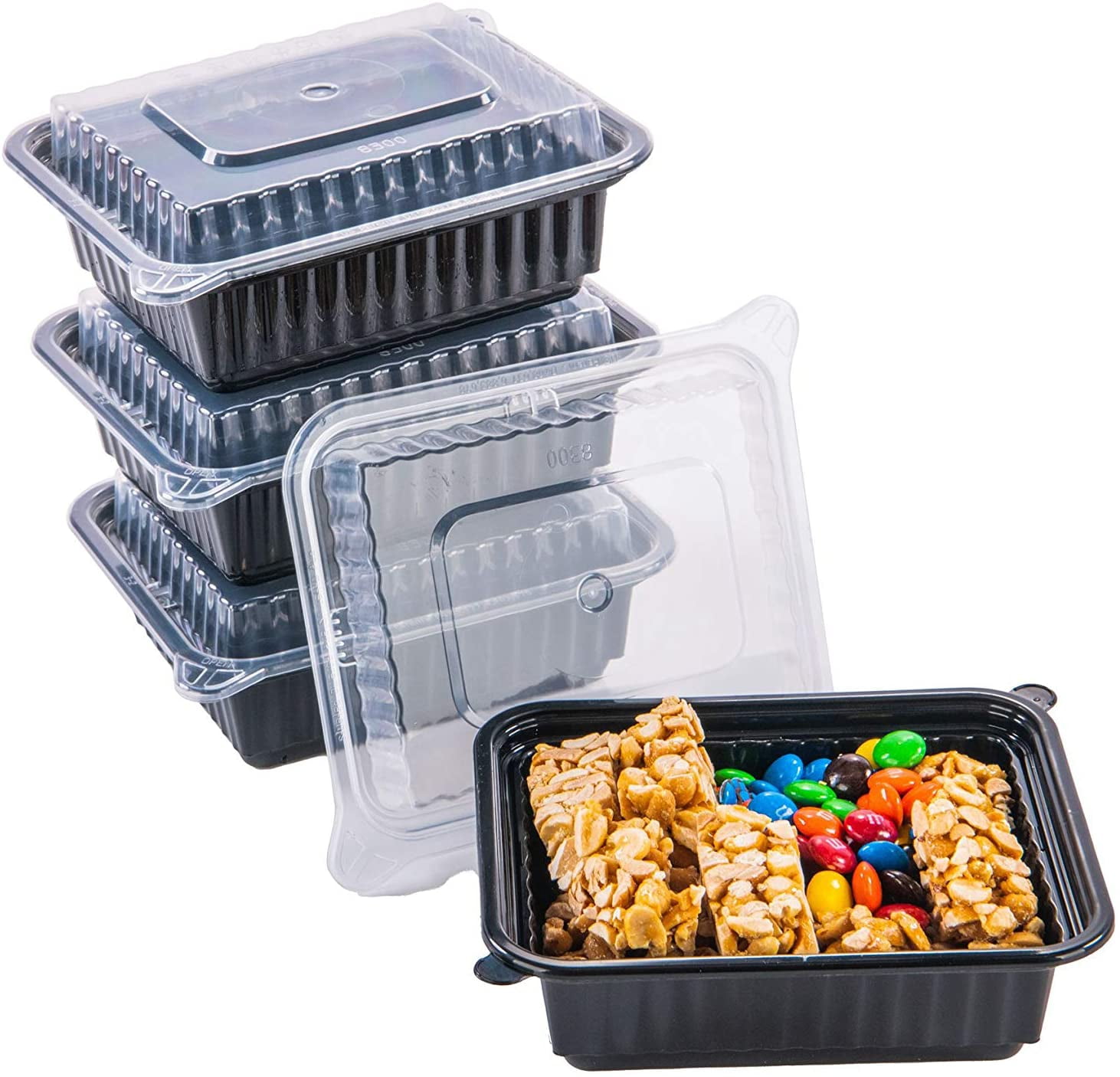 CtC 26oz Meal Prep Container Bento Box Adult Lunch Box with Lid | Microwave Safe BPA Free Heavy Duty Food Storage Containers Leakproof Plastic Snack