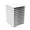 White, 11 Slots, variant on 27 Slots Literature Organizer, Adjustable File Sorter Mail Center, Magazine Holder Paper Storage Cabinet for Office Home School, Black