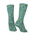 thumbnail image 5 of Uemuo Mushrooms and Flowers Pattern Women's Crew Socks, Soft Durable Breathable Moisture-Wicking with Odor Control Cotton socks, 5 of 9
