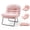 Pink, variant on CONCETTA Casual Office Chair, Small Sofa Chair, Foldable Chair with Foldable Metal Frame for Living Room, Bedroom, Office, Pink