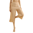 thumbnail image 3 of 2 Pcs Women Seamless Culotte Half Slips Bloomer Pettipants Wide Leg Pants Liner Slip Shorts, 3 of 6