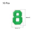 thumbnail image 2 of 10uds Hierro en Parches Bordado Decorativos Reparación Parches Número Parches 8 Verde 1.9" Altura para Ropa, Zapatos, Sombreros, Mochilas, 2 of 5