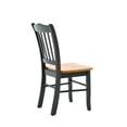 thumbnail image 4 of Boraam Wood Shaker Dining Chair in Black and Oak Finish (Set of Two), 4 of 12