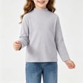 thumbnail image 2 of JFOPQVSM Girls Long Sleeve Shirts Girls T Shirts Size 2-10Y,Ribbed Tees,Crewneck,Cotton,Cute Undershirts,Base Layering,Pull On,Comfy, 2 of 6