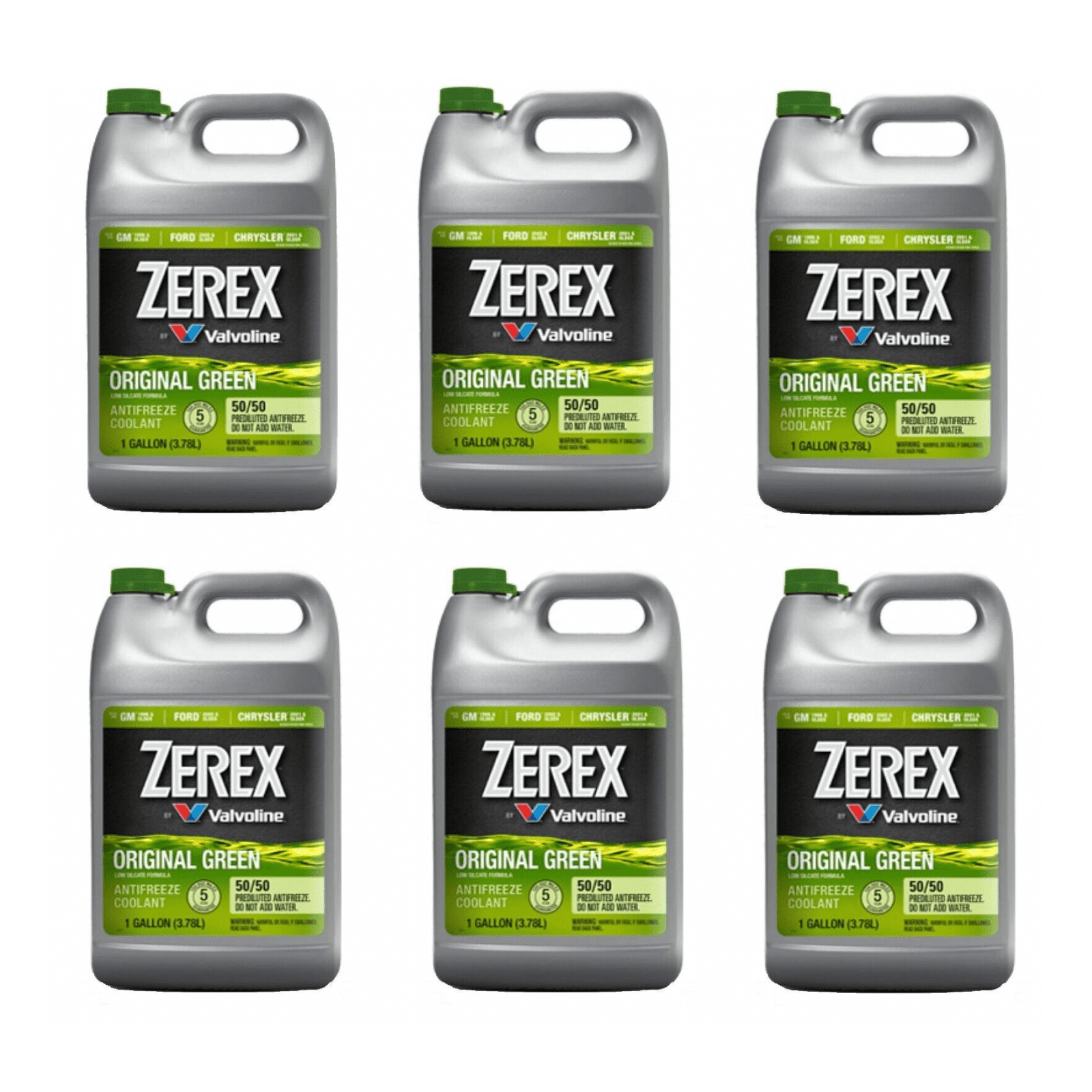 6 Gallons Engine Motor Coolant/Antifreeze Prediluted Valvoline Zerex