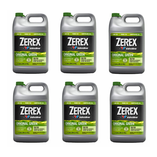 6 Gallons Engine Motor Coolant/Antifreeze Prediluted Valvoline Zerex