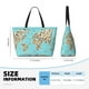 thumbnail image 4 of Disketp World Travel Line Icons Map Bolsa de Playa de Gran Capacidad, Bolso Impermeable y a Prueba de Arena para Mujer, Ideal para Playa, Piscina y Natación, 4 of 7
