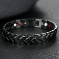 thumbnail image 2 of Strong Magnetic Bracelets for Men Titanium Double Strength Magnets Wristband Bracelets, 2 of 5