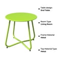 thumbnail image 4 of Grand Patio Outdoor& Indoor Steel Patio Side Table, Weather Resistant Outdoor Small Round End Table for Patio, Yard, Balcony, Garden, Living Room, Bedroom, Lime Green, 4 of 9