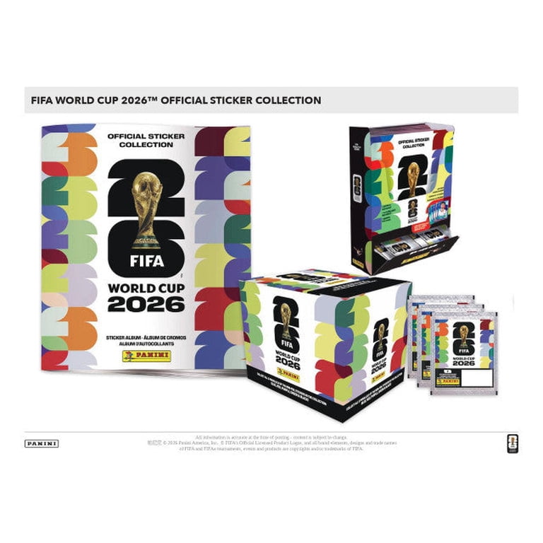 2026 Panini FIFA World Cup Soccer Sticker 50-Pack Box Case
