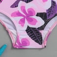 thumbnail image 6 of mgoYE Toddler Girl Swimsuit 3t Two Piece Baby Girls One Piece Swimsuit Infant Bathing Suit Short Sleeve Rash Guard Swimwear with UPF 50+ Sun Protection(Purple,3-4 Years), 6 of 7