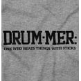 thumbnail image 2 of Drummer One Beats Things Definition Plus Size Crewneck Graphic Tee Shirt Brisco Brands 2X, 2 of 5