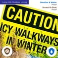 thumbnail image 5 of Icy Walkways In Winter Sign, 10x14 Aluminum, 5 of 8