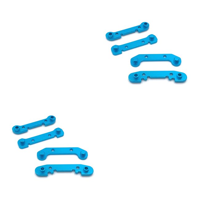 Brazo oscilante Tholdsy 4 piezas de repuesto para Wltoys 124016 124017 reforzado con metal Azul 2Conjunto