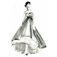 thumbnail image 2 of Parker, Jennifer Paxton 15x18 White Modern Wood Framed Museum Art Print Titled - Gestural Evening Gown II, 2 of 4