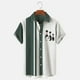 thumbnail image 2 of Camisa de bolos con estampado 3D para hombre, camisa de manga corta a rayas informal y de moda con cuello abotonado y talla grande de calle, 2 of 4