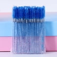 thumbnail image 2 of Assorted Color Disposable Eyelash Brushes with Crystal Rod Mascara Wands Eye Lash Eyebrow Applicator Makeup Beauty Tool New, 2 of 7