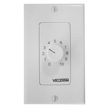 Valcom V-2992-W Speaker Volume Controls Wall Mount, White
