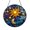 Acrylic 3.5 Inch, variant on Astral Pattern Window Hanging – Stained Glass Style Art