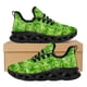 thumbnail image 1 of Zapatos planos antideslizantes con diseño de trébol en 3D de moda, cómodos zapatos para correr con plataforma transpirables para mujer, zapatillas con cordones de tendencia de San Patricio, 1 of 6