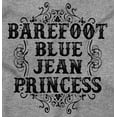 thumbnail image 2 of Country Barefoot Blue Jean Princess Women Plus Size Long Sleeve Graphic Tee Brisco Brands 3X, 2 of 5