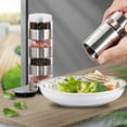 thumbnail image 4 of Hyasfey Spice Grinder Stainless Steel Portable Travel Spice Kit 5-in-1 Modular Spice Containers Salt And Pepper Grinder for Camping Kitchen Travel Outdoors, 4 of 7