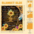 thumbnail image 2 of Gresahom Gifts for Mom, Mothers Day & Birthday Gift from Children Daughter, to My Mom - I Love You Mom Blanket, Sunflower Throw Blanket for Thanksgiving & Mother's Day Gift(30"x40"), 2 of 7