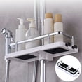 thumbnail image 3 of SPRING PARK Bathroom Corner Storage Rack Bathroom Shelf Punch-free Holder Wall Shelf, 3 of 6