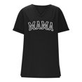 thumbnail image 4 of BVOFAR Mama Tops for Women V Neck Short Sleeve Shirts Mother's Day Gifts T-Shirts Casual Letter Print Tees 2025, 4 of 5
