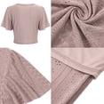 thumbnail image 4 of Dinheiro Conjuntos de suéter de 2 Piezas para Mujer Conjuntos de suéteres Pantalones de Punto Trajes a Juego Lindo Conjunto de salón,,S,, 4 of 7