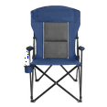 thumbnail image 4 of Leumius Oversized Camping Chair,Heavy Duty Portable Folding Chair with High Back & Cup Holder,Carry Bag Included,250LBS,Navy Blue, 4 of 13