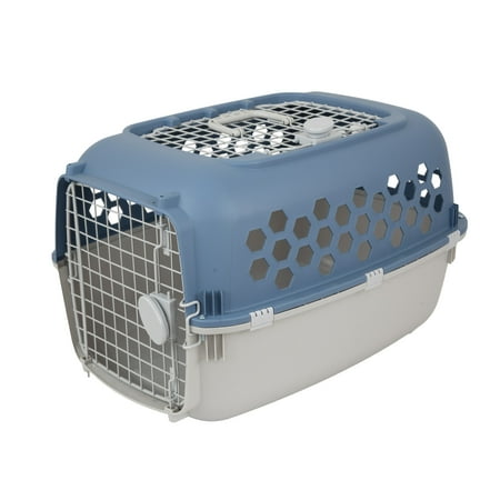 vibrant life double door dog kennel with top opening multicolor 24 in