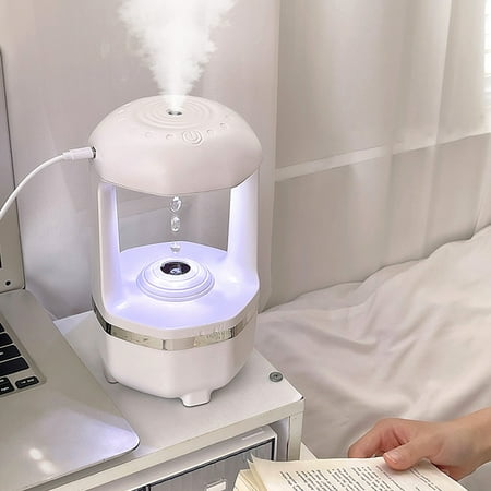 

BeforeyaynAntis-gravity Water Droplet Humidifier Bedroom Office Desktop Smog Visible USB Humidifier Home Bedroom Office Desktop USB Aroma Diffuser Can Add Attar