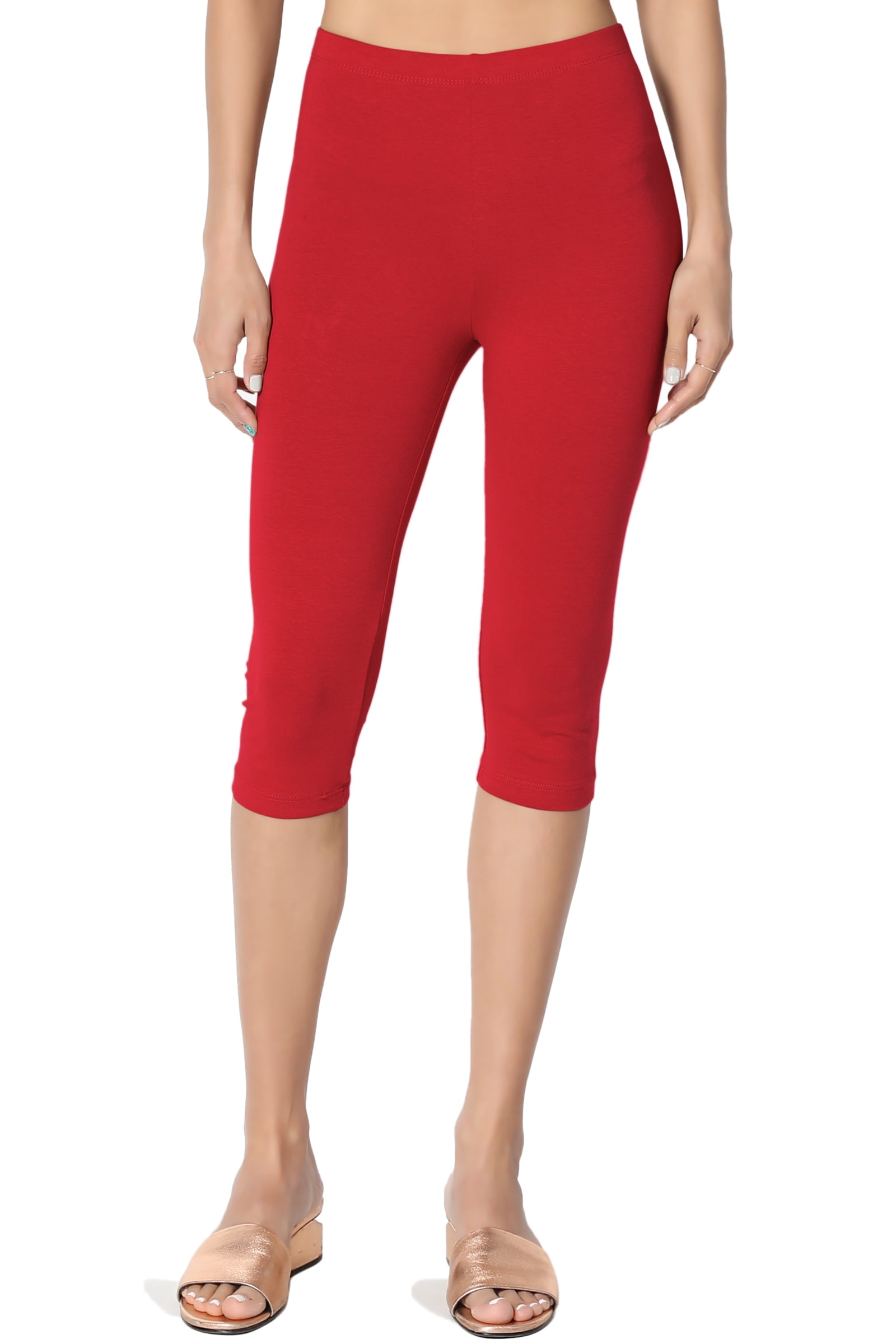 top knee length leggings for women