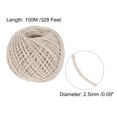 thumbnail image 2 of Unique Bargains 328 Feet 2.5mm Garden Twine, Jute Rope, Jute Twine String Cords Beige, 2 of 6
