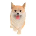 thumbnail image 3 of Escultura de Corgi Galés de Resina , Juguete Hecho a Pintado, Adorno de Estatua de Mascota para Coche de Oficina Amarillo Soledad Figura de animales de juguete, 3 of 6