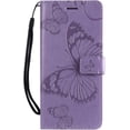thumbnail image 2 of for Samsung Galaxy A30 Case, Galaxy A20 Case PU Leather Butterfly Embossing Flip Wallet Cover Fold Stand Smartphone Phone Case for Samsung Galaxy A30 / A20 Butterfly Purple KT, 2 of 6