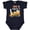 Navy Blue, variant on Inktastic One and Digging It Bulldozer 1st Birthday Boys or Girls Baby Bodysuit