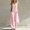 Pink, variant on Dianli Rompers for Women Striped Sleeveless V-Neck Button Up Wide Leg Summer Jumpsuit For Beach Vacation Daily Wear Boho Pants Green XXL