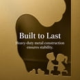 thumbnail image 3 of Unique Bargains 2Pcs Metal Laser Cut Tree Design Bookends Gold Tree 7.9*4.3*6.7inch, 3 of 5