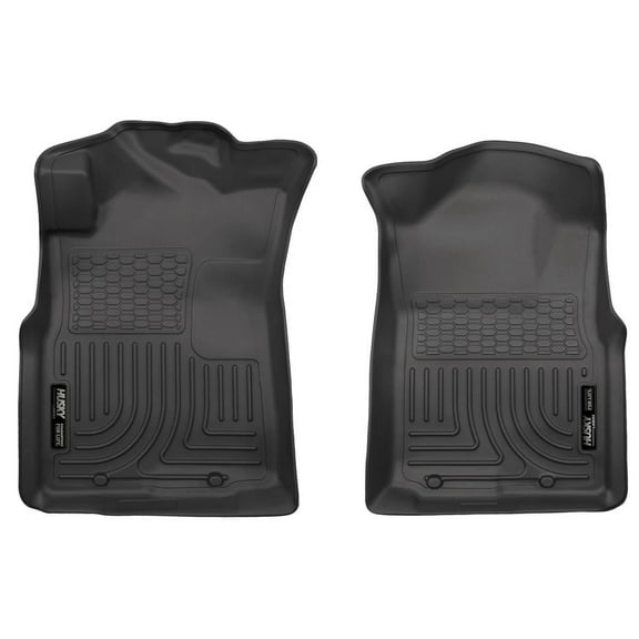 Husky Weatherbeater Floor Mats Fit 2005-2015 Toyota Tacoma Access/Double/Regular Cab Front Black 2 Pc