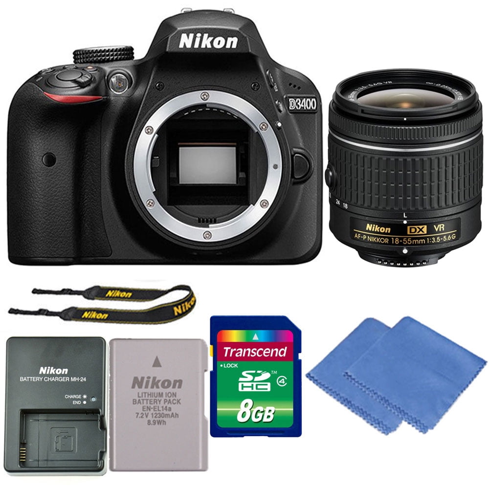 Nikon D3400 24MP Digital SLR Camera with VR Lens Great Value Kit - Walmart.com
