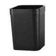 thumbnail image 4 of Plastic Trash Can for Home Use Simple Black Waste Paper Bin Household Storage Basket 7.5, 4 of 8