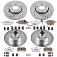 thumbnail image 3 of PowerStop Front and Rear Z26 Street Warrior Carbon-Fiber Ceramic Brake Pad and Drilled and Slotted Rotor Kit Fits: AUDI Select Models K2825-26, 3 of 9
