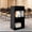 Black, variant on Podium Stand, Portable Podium with Hidden Wheels, Storage Pulpits for Churches with Adjustable Shelf, for Classroom, Office Meeting, Restaurant Host Stand