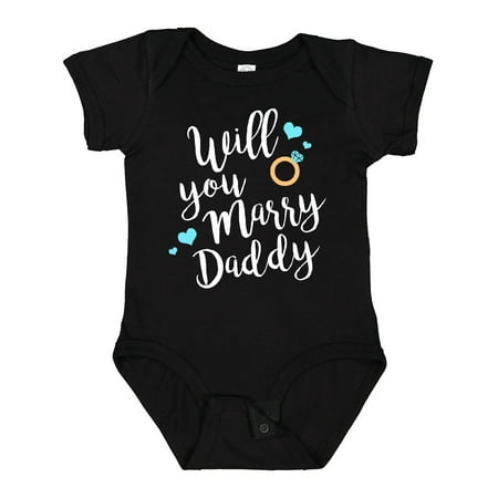 

Inktastic Will You Marry Daddy-ring White Gift Baby Boy or Baby Girl Bodysuit
